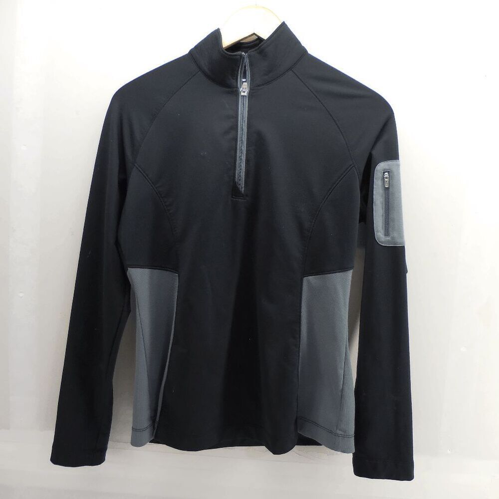 Cutter & Buck Womens 1/4 Zip Sweatshirt Outerwear Moisture Wick Shirt Size M